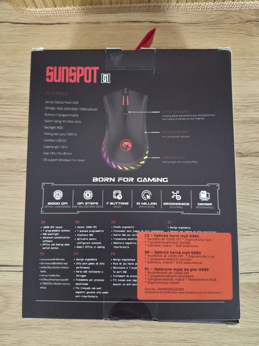 Mouse gaming Marvo G985 RGB