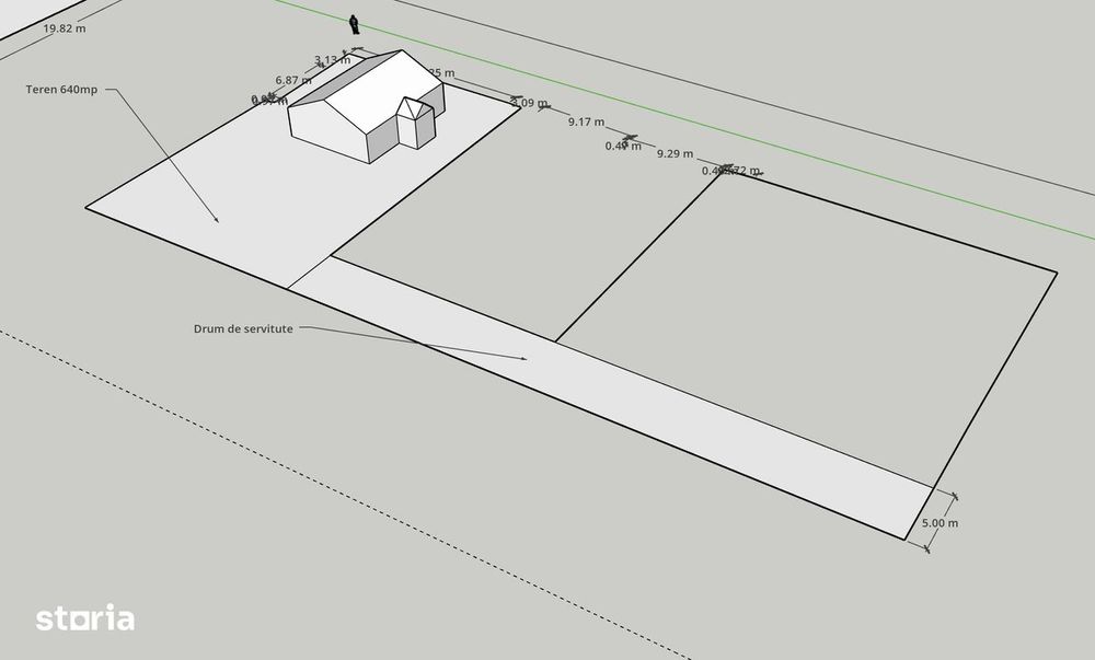 Teren 640mp | Imobil 2011, 90mp | 2 minute Gradina Publica
