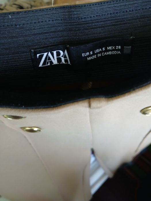 Панталон с висока талия zara,дамски