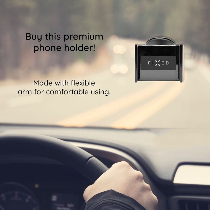 FIXED FIX3 Car Mount / Стойка с вендуза за смартфон в автомобил