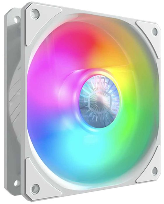 Вентилатор за кутия Cooler Master SickleFlow 120 ARGB White Edition PWM 120mm (4 броя)+HUB