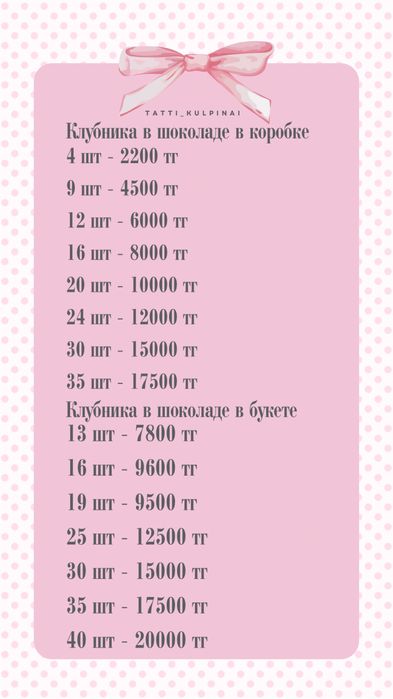 Клубника в шоколаде в АЛМАТЫ