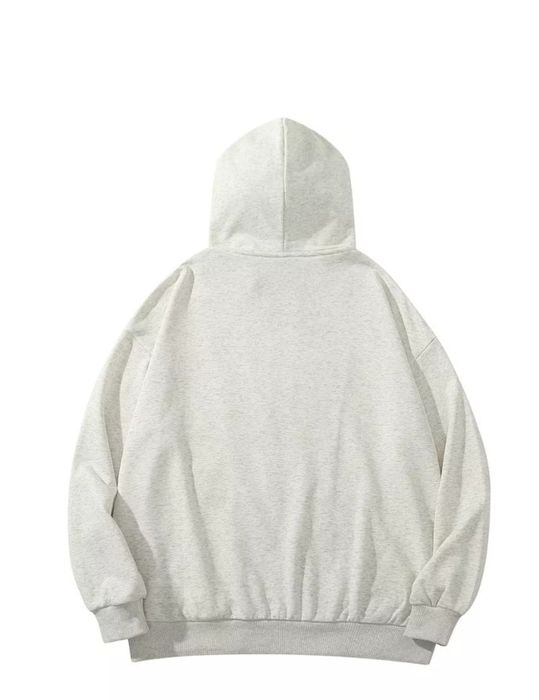 Худи оверсайз на молнии,  хорошая качество,  цвет молочный