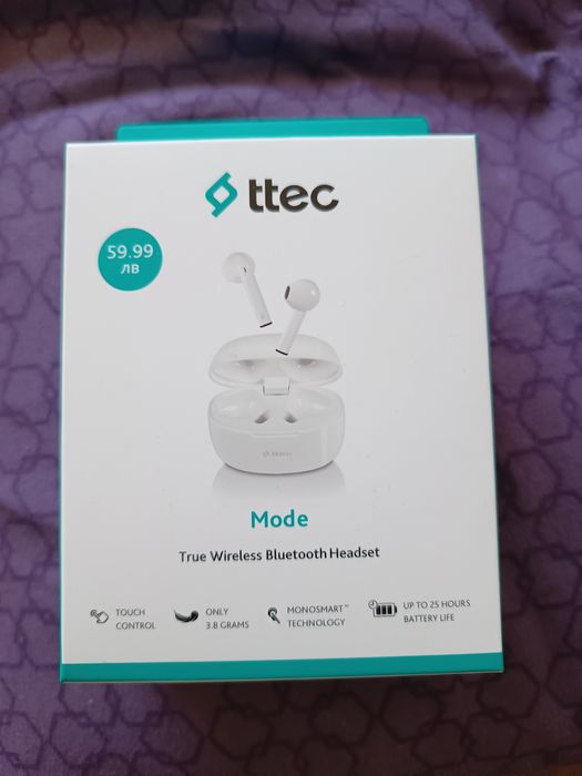 Безжични блутут слушалки TTEC нови