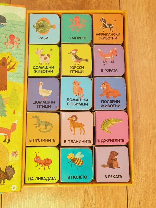 Моята първа библиотека и кубчета за игра и учене