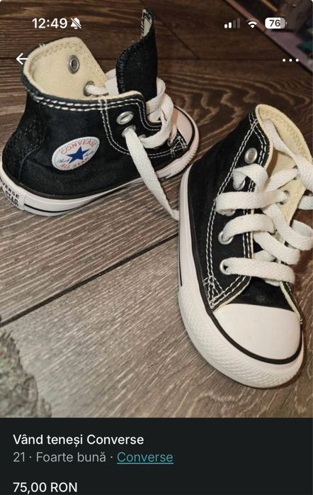 Vând teneși converse pentru fetite