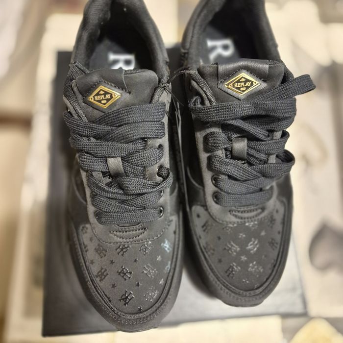 Обувки Replay черни