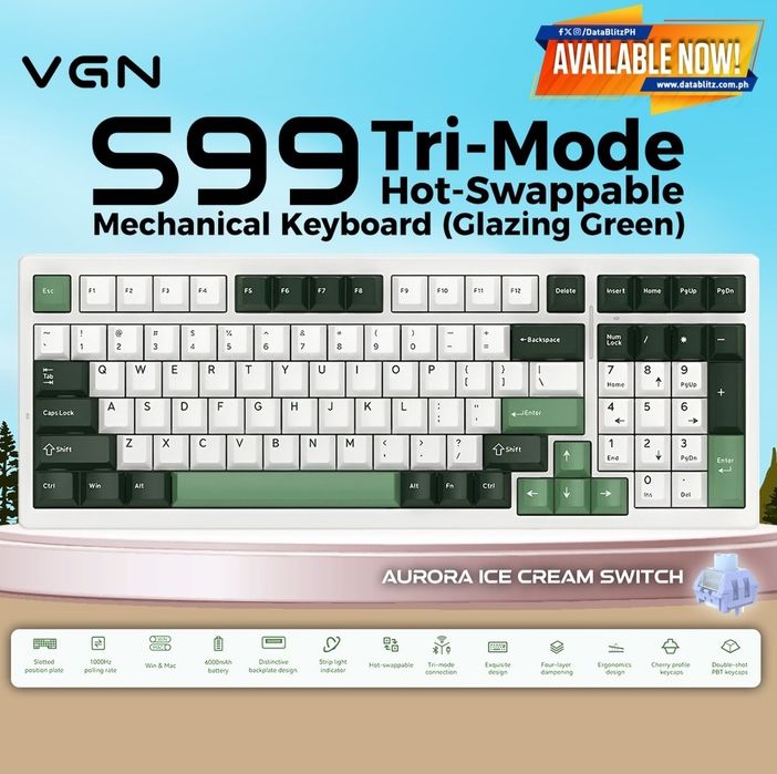 VGN S99 Wireless Hot-Swap Механическая Клавиатура