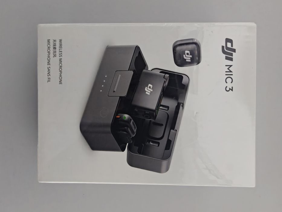 DJI Mic 3 Sistem Wireless 2 x TX 1 x RX Statie Incarcare 400m 32-bit