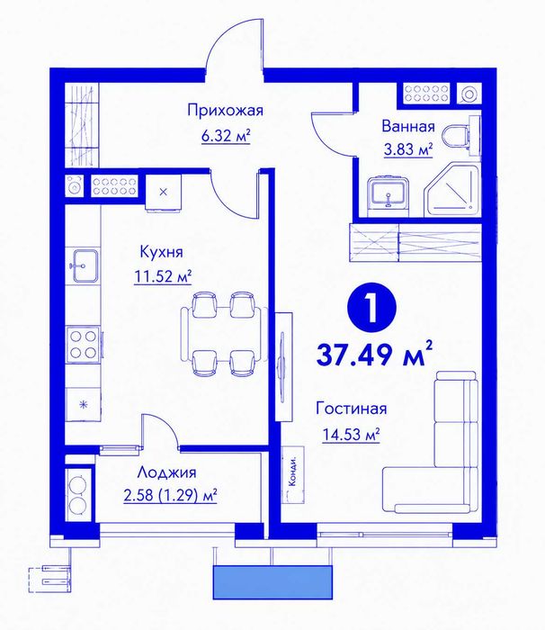 1 комнатная Новостройка, Яшнабадский, Паркентский, Мост ТАПоИЧ(xs)