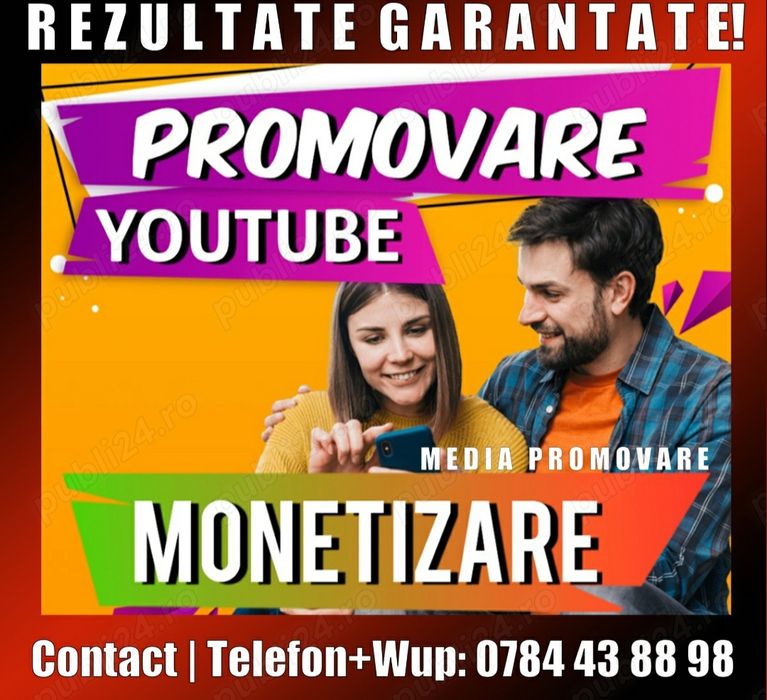 Promovare YOUTUBE si MONETIZARE, Rezultate Garantate!