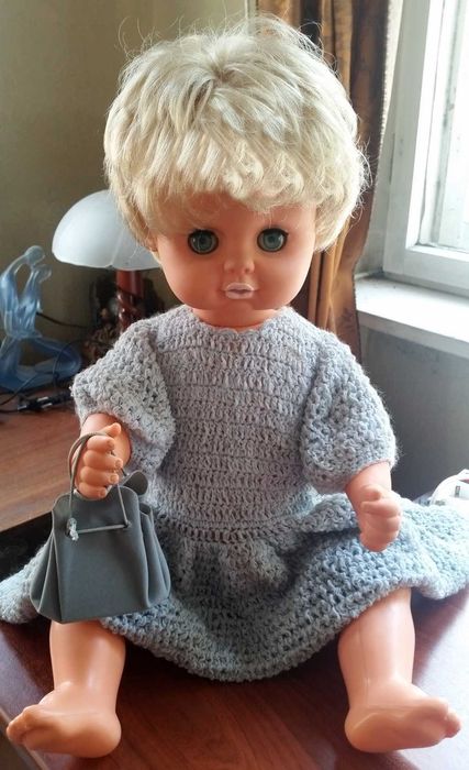 Голяма оригинална РЕТРО спяща кукла