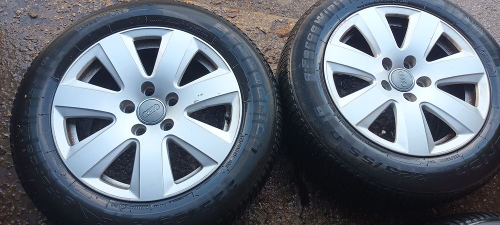Продавам гуми с джанти 5х112 16цола,за wv audi.