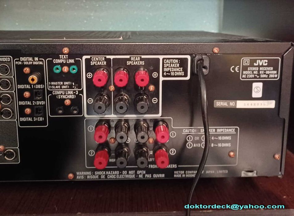 receiver JVC RX-884RBX cu tel. originala