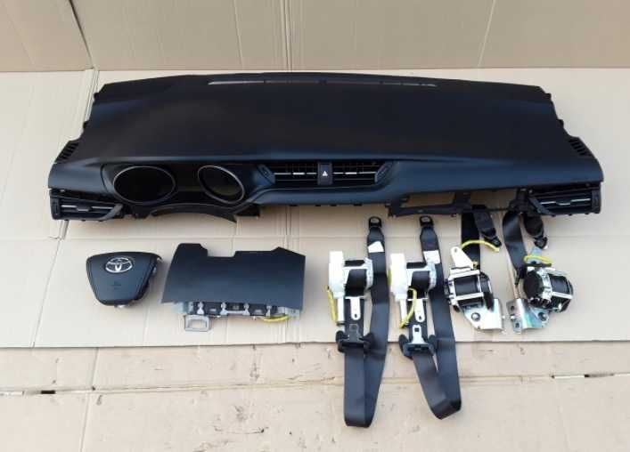 Toyota Avensis T29 kit airbag volan pasager plansa de bord set centuri