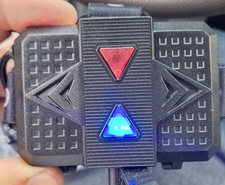 Фонарь налобный ,2в1, с  функцией повербанка