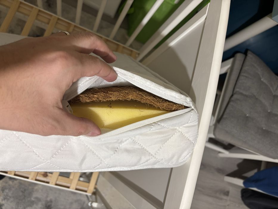 Patut lemn copii bebe baby needs si saltea