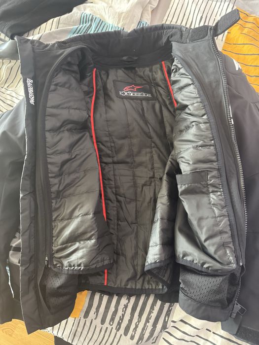 Мото яке, дънки и ръкавици Alpinestars