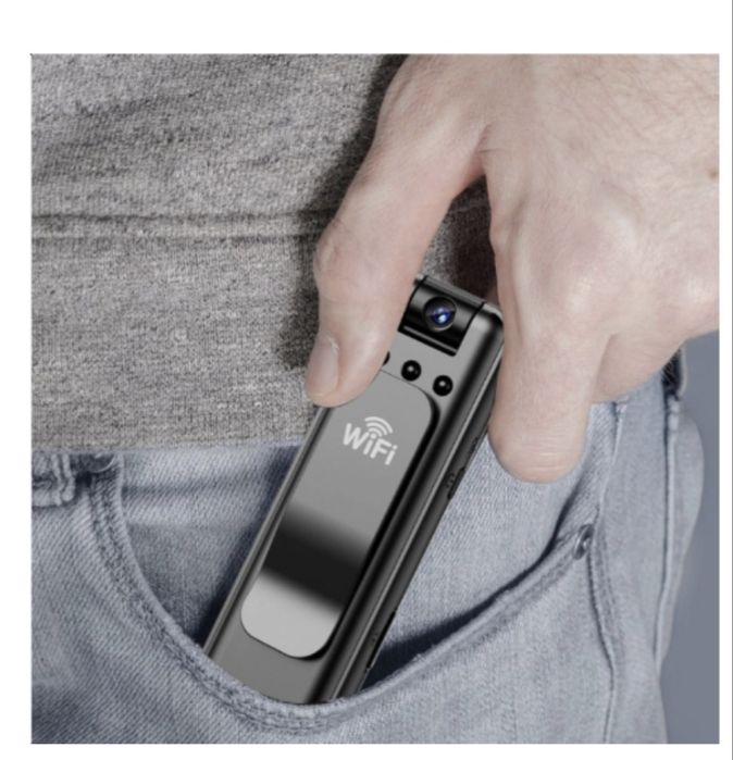 Нагрудная камера F10 HD 1080P WiFi  видеорегистратор