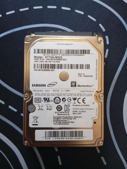 Продам HDD диск на 750 gb