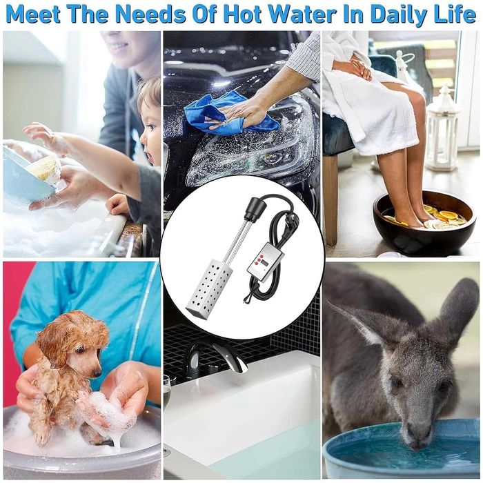 Бързовар /нагревател за вода Immersion 2500W Water Heater with 304