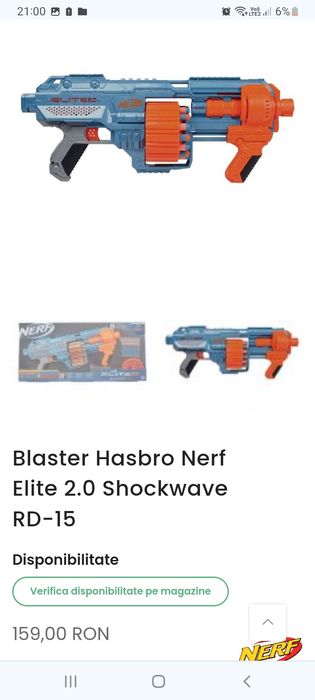 2x pistol/mitraliera Nerf