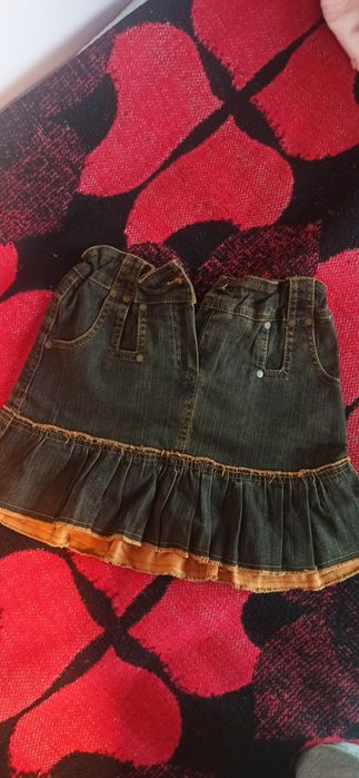 Мини дънкова пола