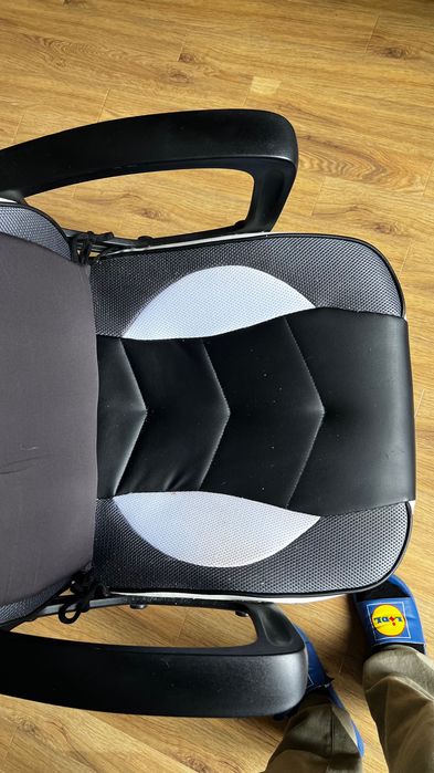 Scaun gaming alb/negru