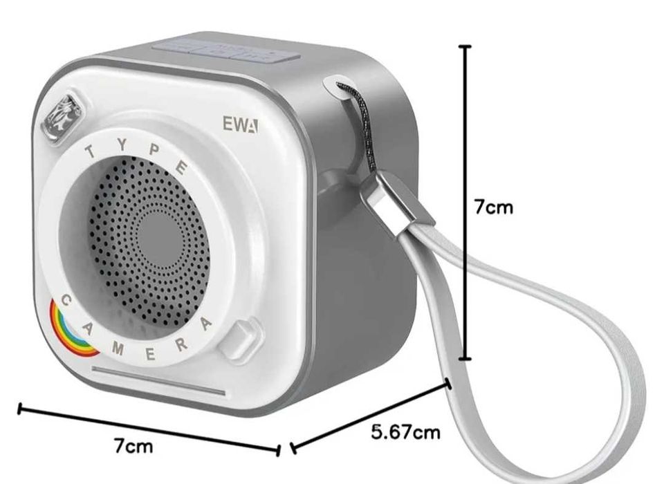 EWA Мини безжичен Bluetooth високоговорител с кабел