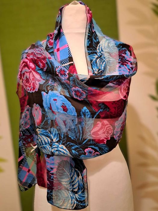 Eșarfă 100% mătase 136x37 cm Marc Rozier