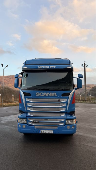 Scania R490 euro6, Semiremorca prelata Schwarzmuller