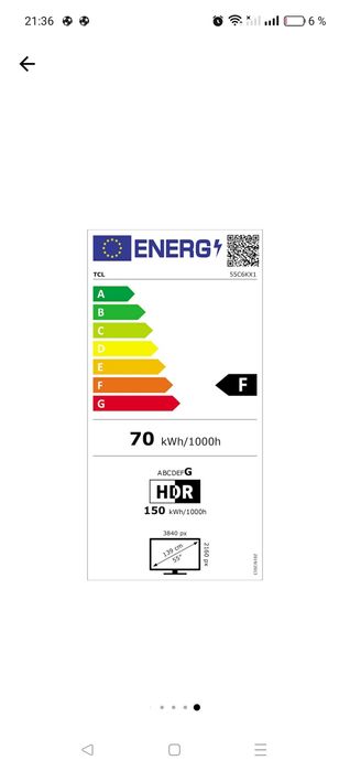 Televizor TCL QD-MiniLed 55C6K, 139 cm, Smart Google TV, 4K Ultra HD