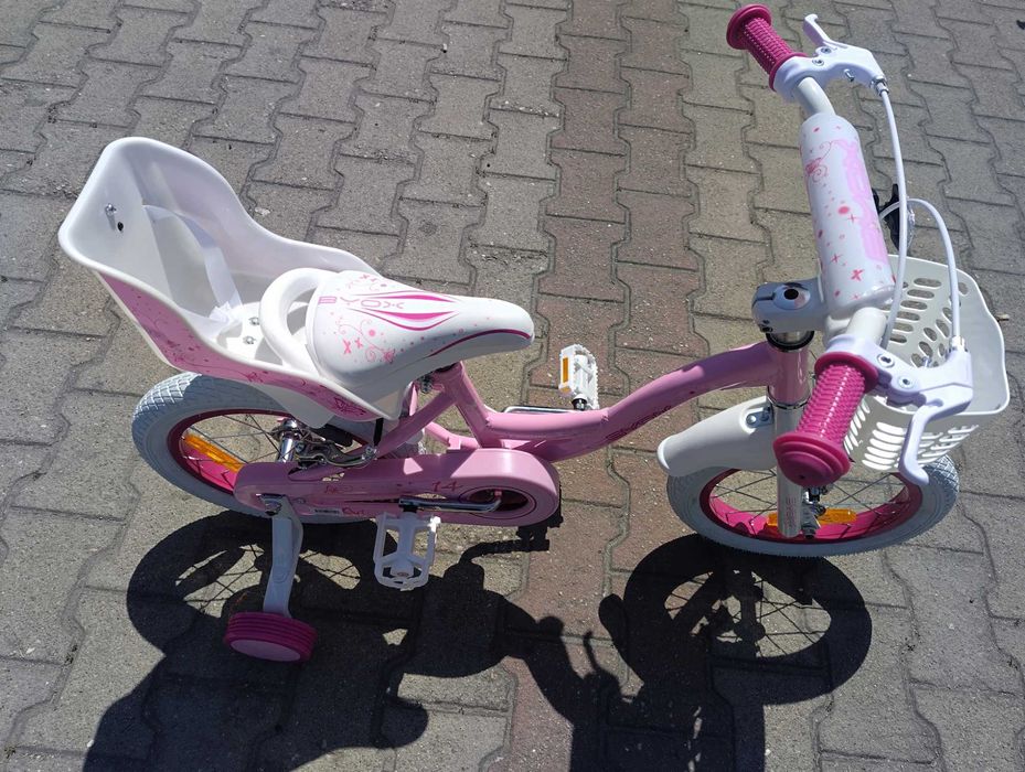X Детски велосипед 14" FLOWER pinky