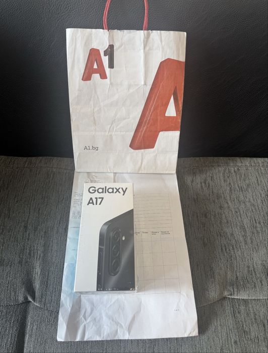 ЗАПЕЧАТАН 128GB Samsung A17 Гаранция A1 до 2027г. Black