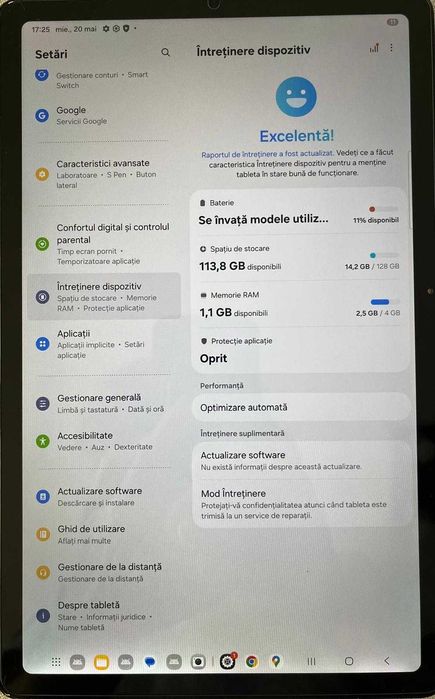 Tableta Samsung Galaxy Tab S6 Lite 2024 P620 Wi-Fi Octa-Core 10.4 4GB RAM 128GB Grey, in garantie
