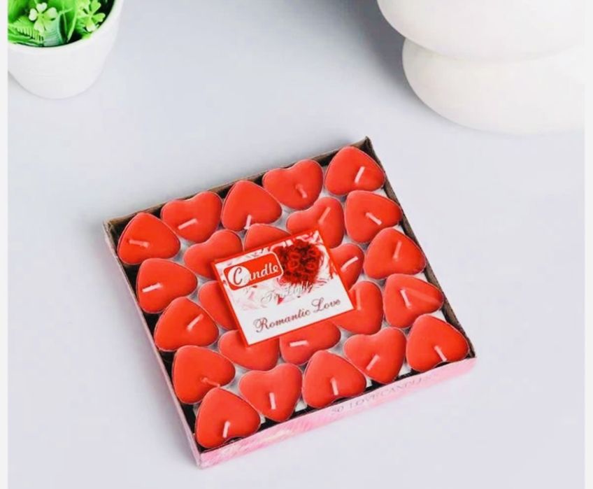 Набор свечей Сердца