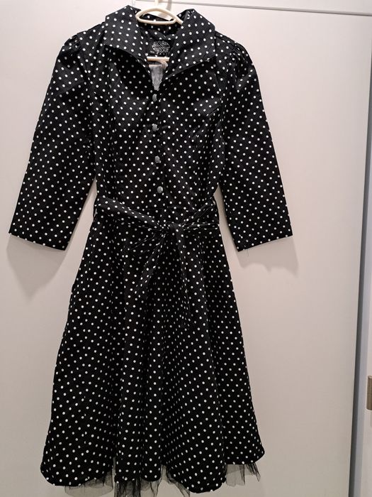 Нова рокля точки с тюл р-р С