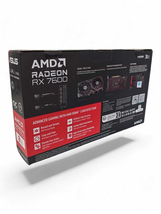 Placa Video ASUS Radeon RX 7600 DUAL 8GB EVO OC