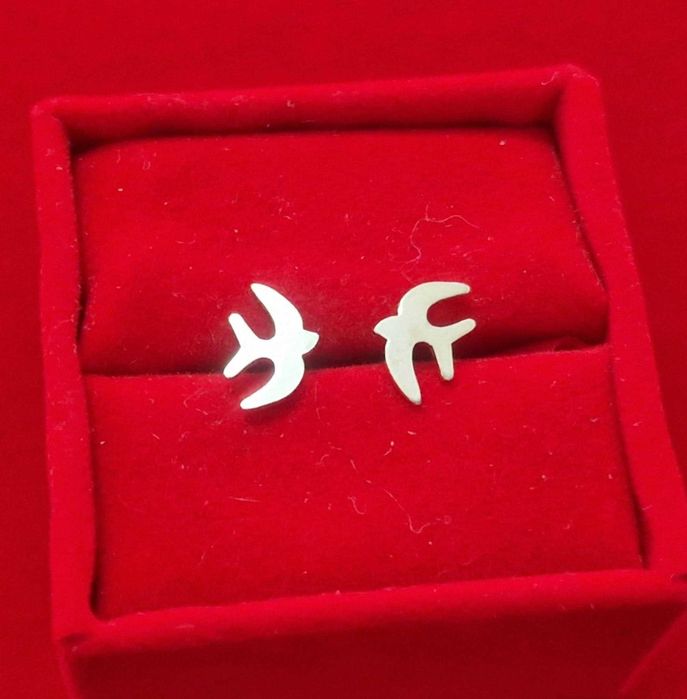 AG159,cercei argint 925,noi/marcati, pasari, model inedit