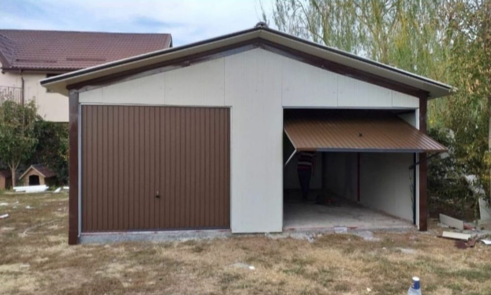 Confecționăm Garaje auto pe structură metalica si panouri Sandwich