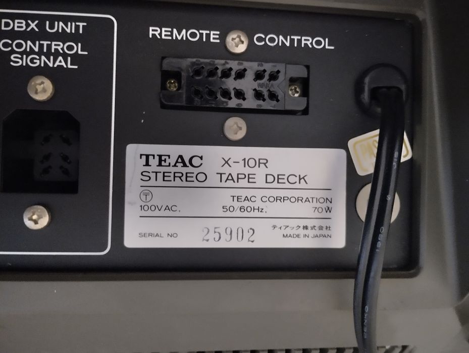 Катушечный Магнитофон ТЕАС Х-10 R