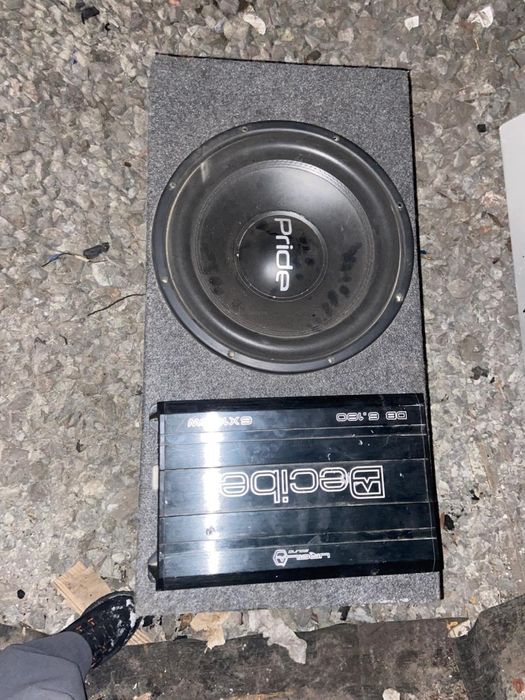 Продам сабвуфер и усилитель