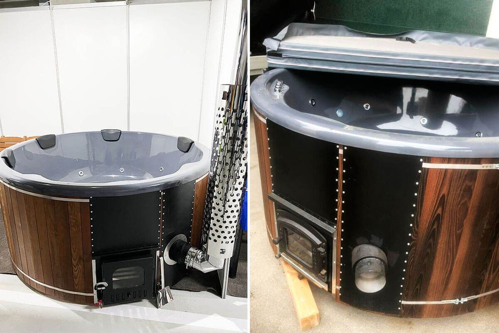 Ciubăr din fibră de sticlă. Jacuzzi