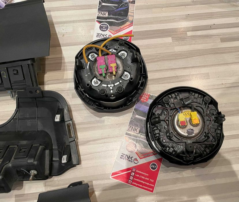 Ford Mustang kit airbag volan genunchi pasager - set centuri siguranta