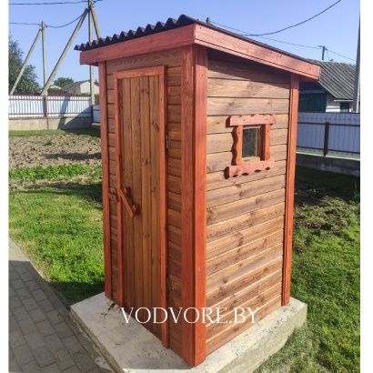 Туалет уличный деревянный для дачи