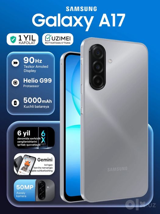 Samsung A17 kulrang