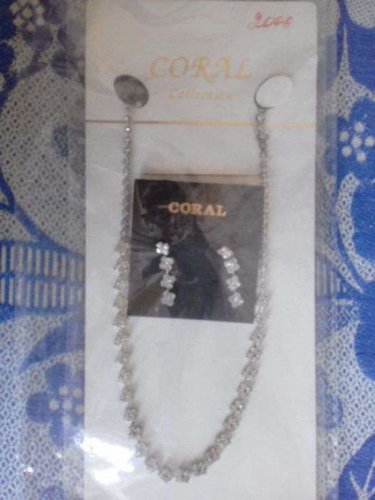 Оригинальное колье свадебное