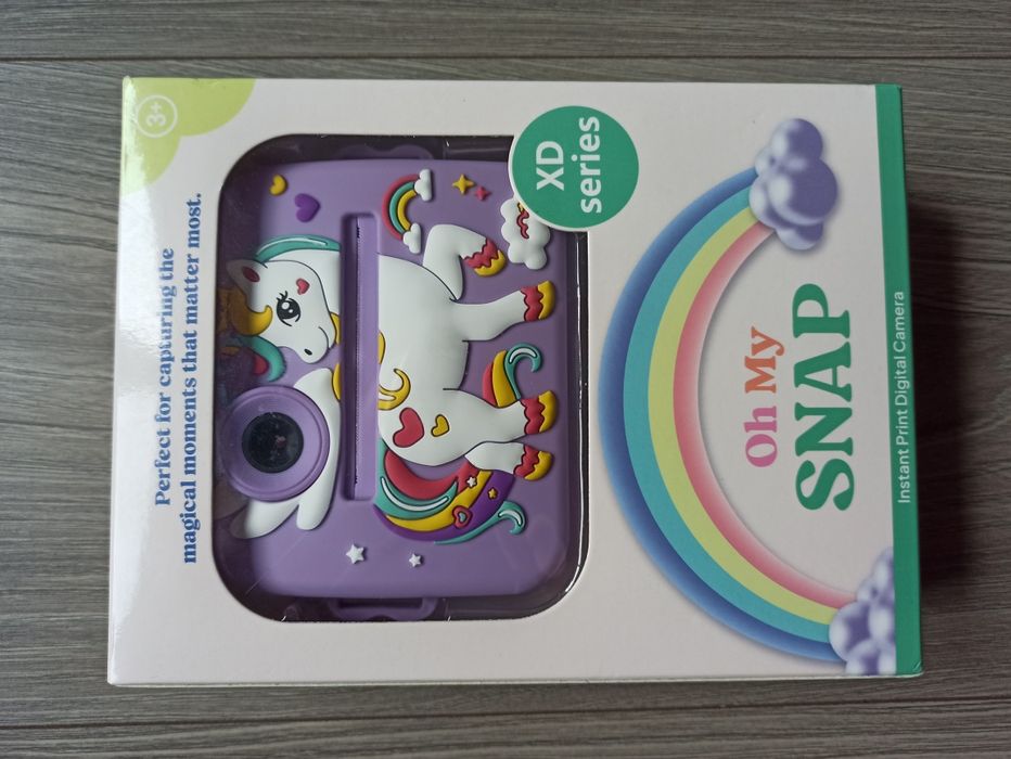 Camera foto copii, model unicorn, imprimare instantanee, Mov