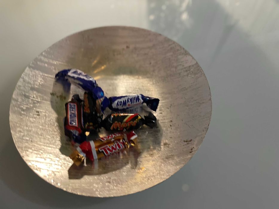 tava servit platou fructiera WMF Ikora anii 1950 rotunda rara