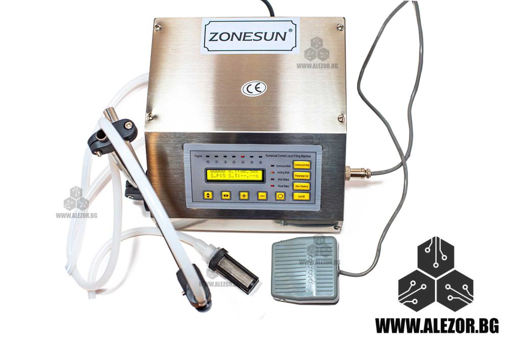 Дозираща машина за течности, 220 V, 10-3200мл с крачен педал, 20200129